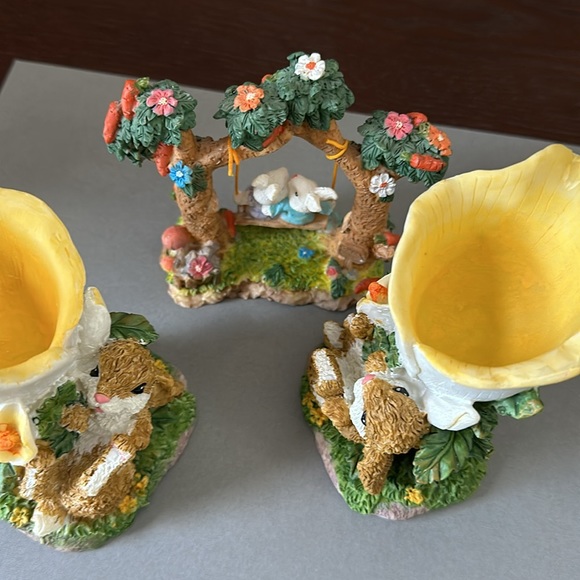 Vintage Resin Bunny Rabbit Figurines - Picture 7 of 10